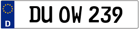 Trailer License Plate